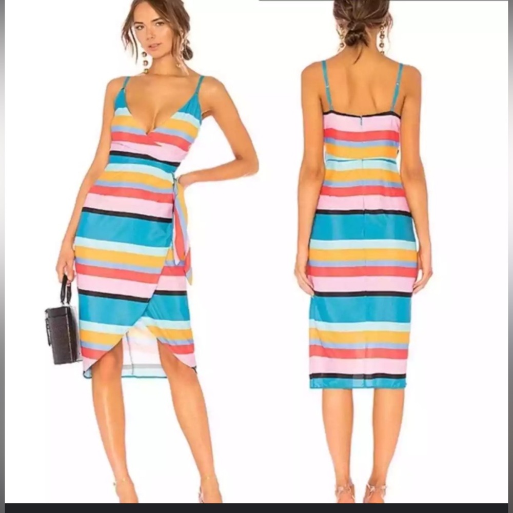 Lovers + Friends Orchid Dress in April Stripe SZ XS NWT